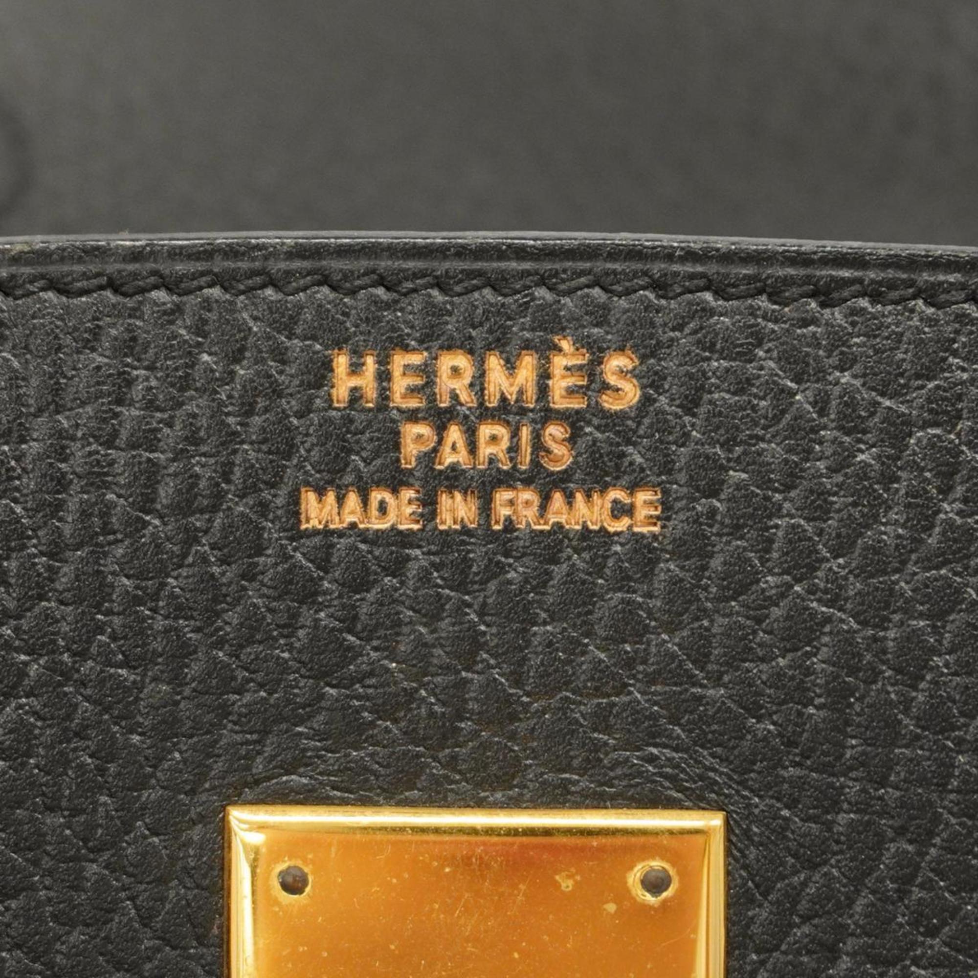 Hermes handbag Birkin 35 □A stamp Ardennes Black Ladies