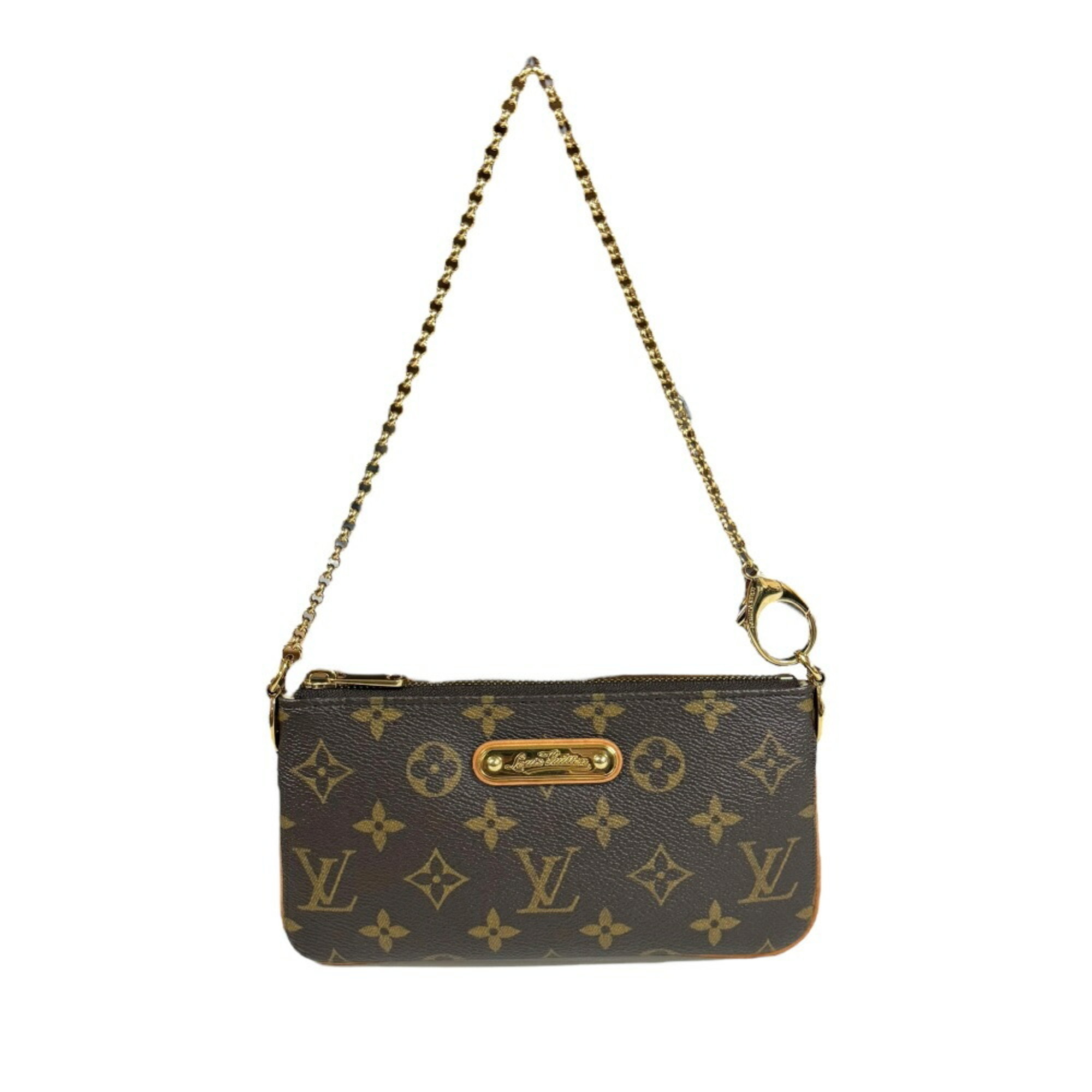 Louis Vuitton Pochette Mira MM Monogram Handbag Canvas M60094 Brown Women's LOUIS VUITTON