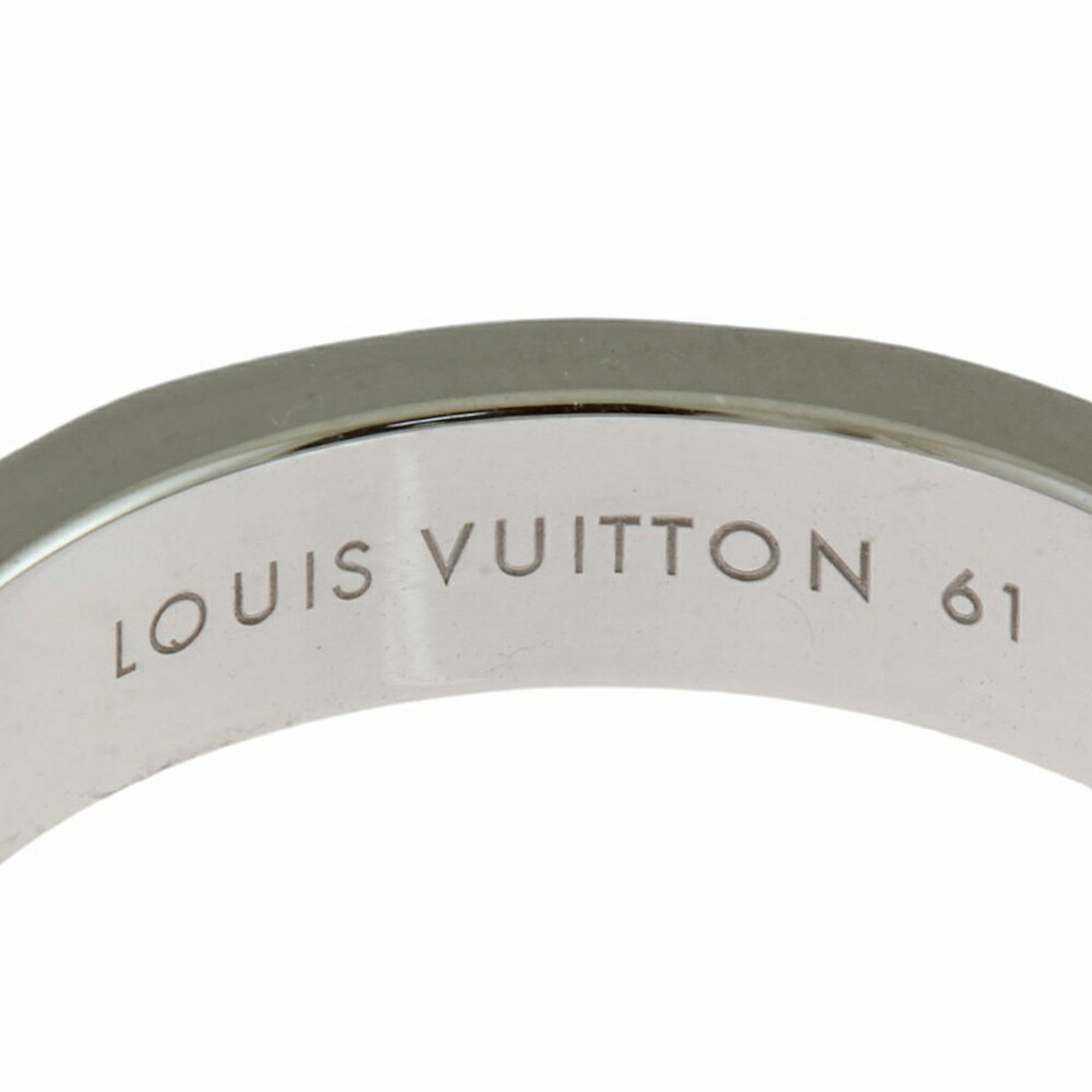 Louis Vuitton Petite Bourg Empreinte Ring, size 21, 18k gold, men's, LOUIS VUITTON