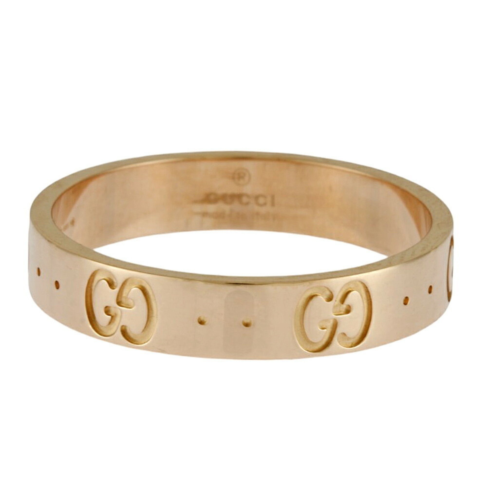 Gucci Icon Ring, Gucci, size 16.5, 18k gold, unisex, GUCCI