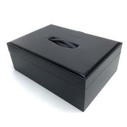 BVLGARI Collection Box, Makeup Storage, Men's, Women's, Handbag, Leather, Black, Women's