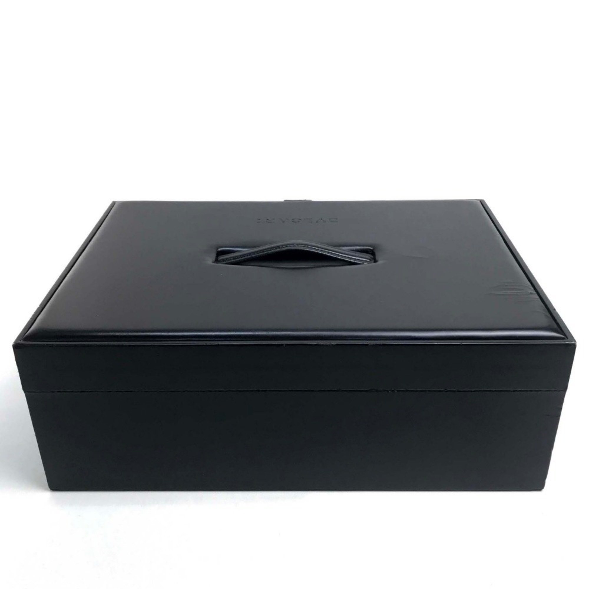 BVLGARI Collection Box, Makeup Storage, Men's, Women's, Handbag, Leather, Black, Women's