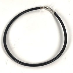 BVLGARI Bvlgari Necklace Choker Leather Men's Black