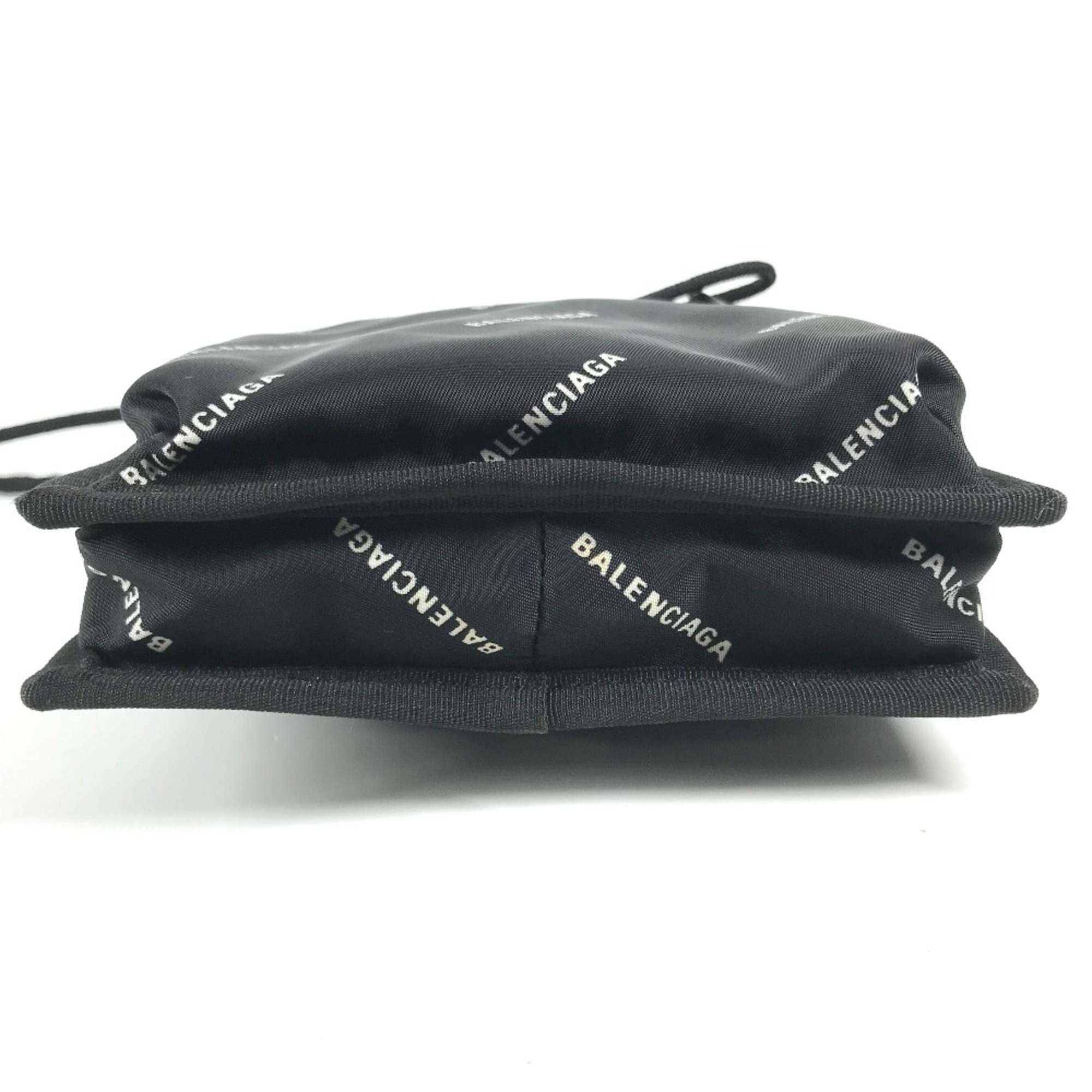 BALENCIAGA 532298 Bicolor Explorer Pochette Pouch Sacoche Shoulder Bag Nylon Women's Black