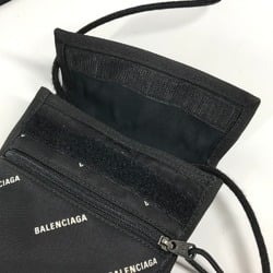 BALENCIAGA 532298 Bicolor Explorer Pochette Pouch Sacoche Shoulder Bag Nylon Women's Black