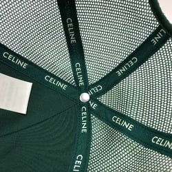 CELINE 2AUN8969P Triomphe Baseball Cap Cotton Women's Green