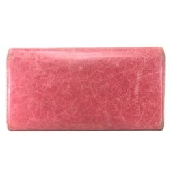 BALENCIAGA 233599 Long Wallet with Giant Money Pocket, Bi-fold Wallet, Sheepskin, Pink, Women's