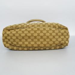 Gucci Handbag GG Canvas 296835 Brown Champagne Women's