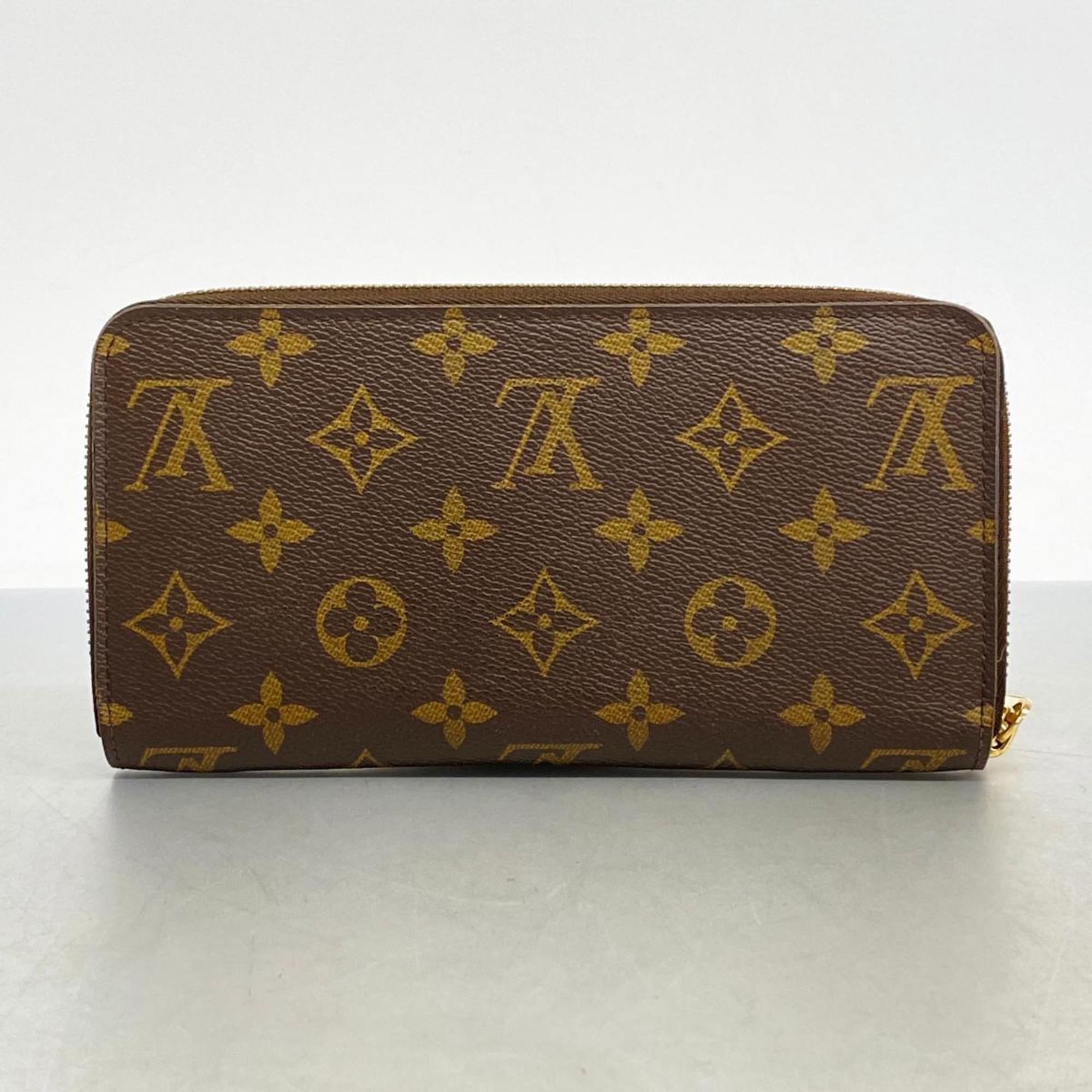 Louis Vuitton Long Wallet Monogram Zippy M41894 Rose Ballerine Ladies