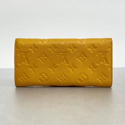 Louis Vuitton Long Wallet Monogram Empreinte Le Tefeuille Curieuse M60409 Saffron Ladies