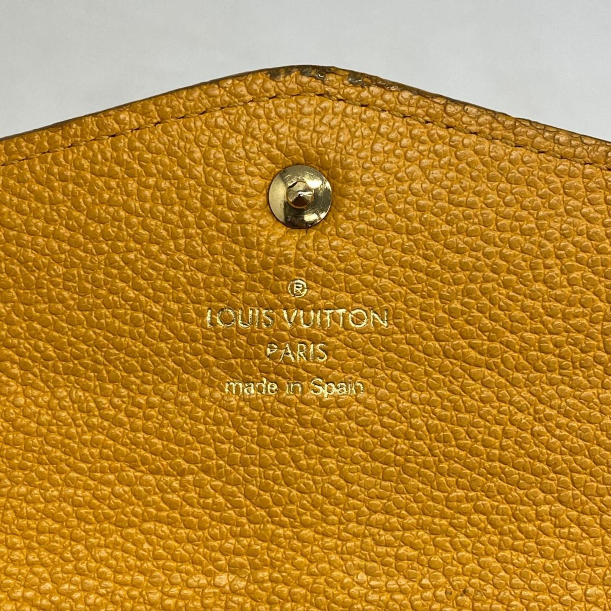 Louis Vuitton Long Wallet Monogram Empreinte Le Tefeuille Curieuse M60409 Saffron Ladies