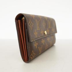 Louis Vuitton Long Wallet Monogram Portefeuille Sarah M61734 Brown Ladies