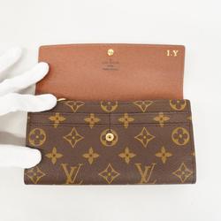 Louis Vuitton Long Wallet Monogram Portefeuille Sarah M61734 Brown Ladies