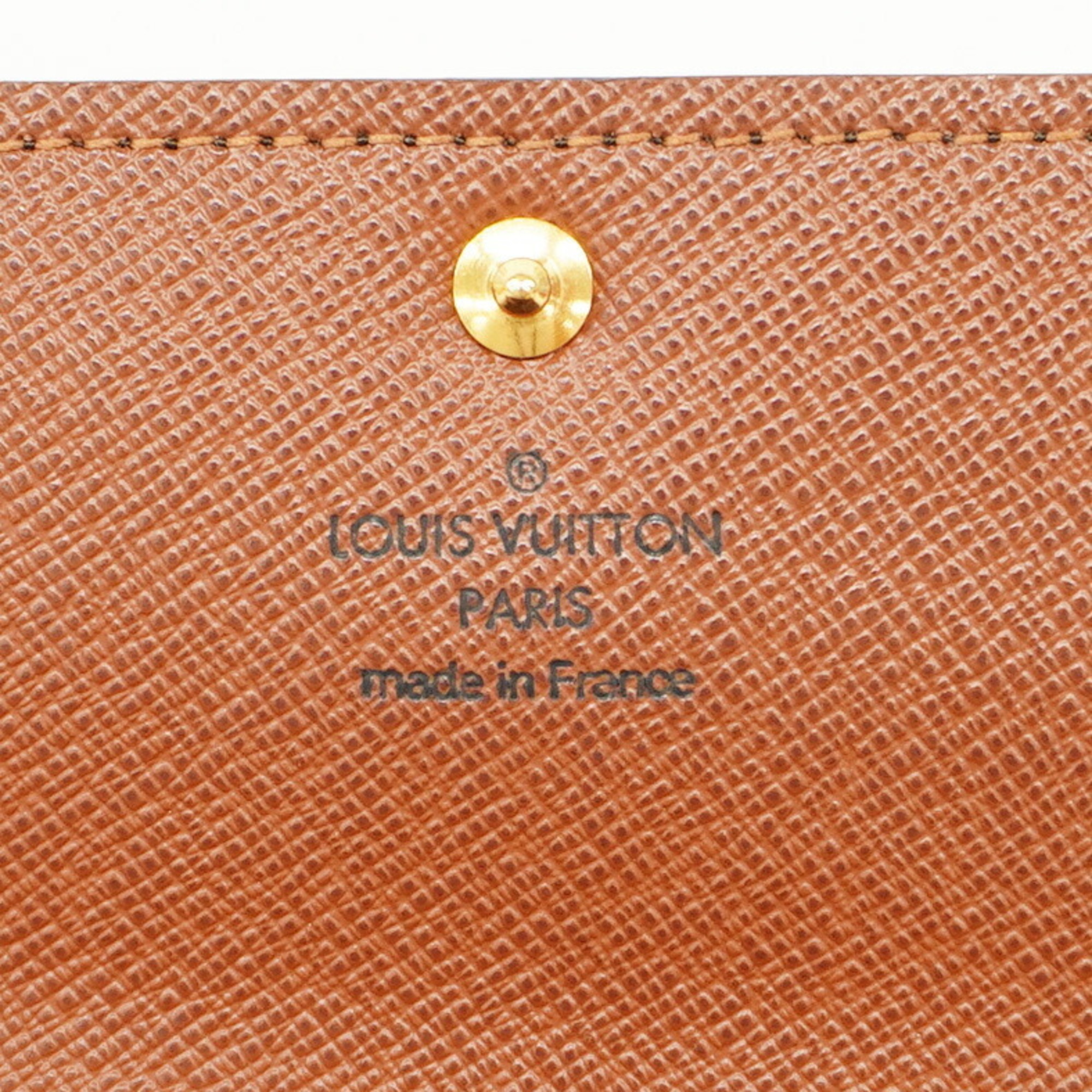 Louis Vuitton Long Wallet Monogram Portefeuille Sarah M61734 Brown Ladies