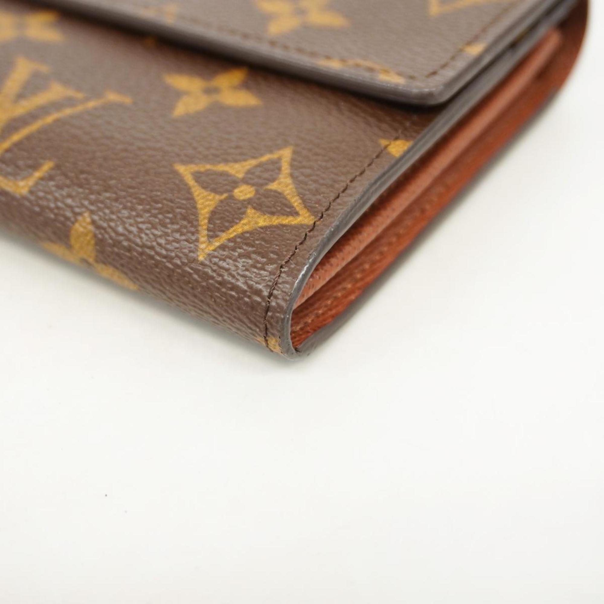 Louis Vuitton Long Wallet Monogram Portefeuille Sarah M61734 Brown Ladies