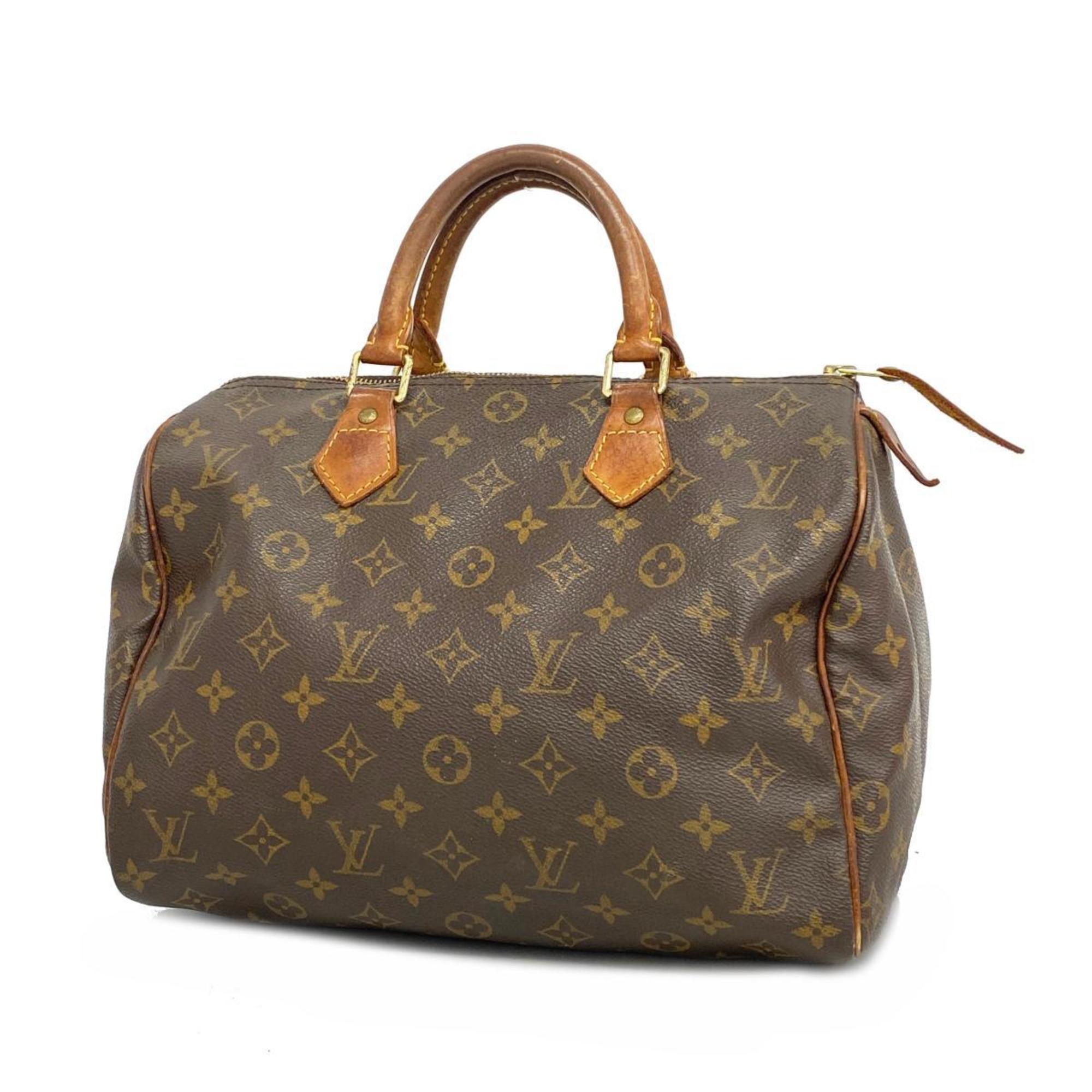 Louis Vuitton Handbag Monogram Speedy 30 M41108 Brown Ladies