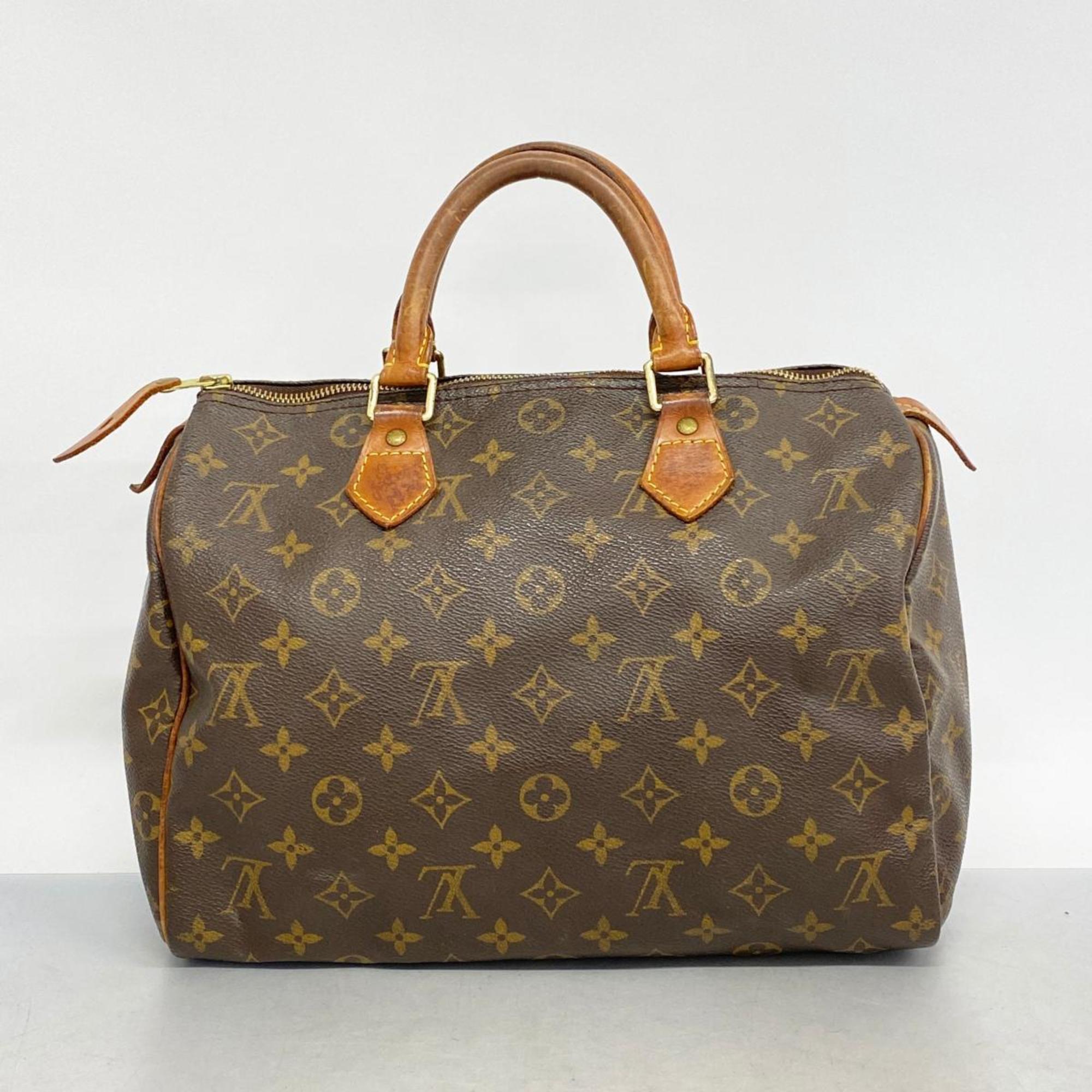 Louis Vuitton Handbag Monogram Speedy 30 M41108 Brown Ladies