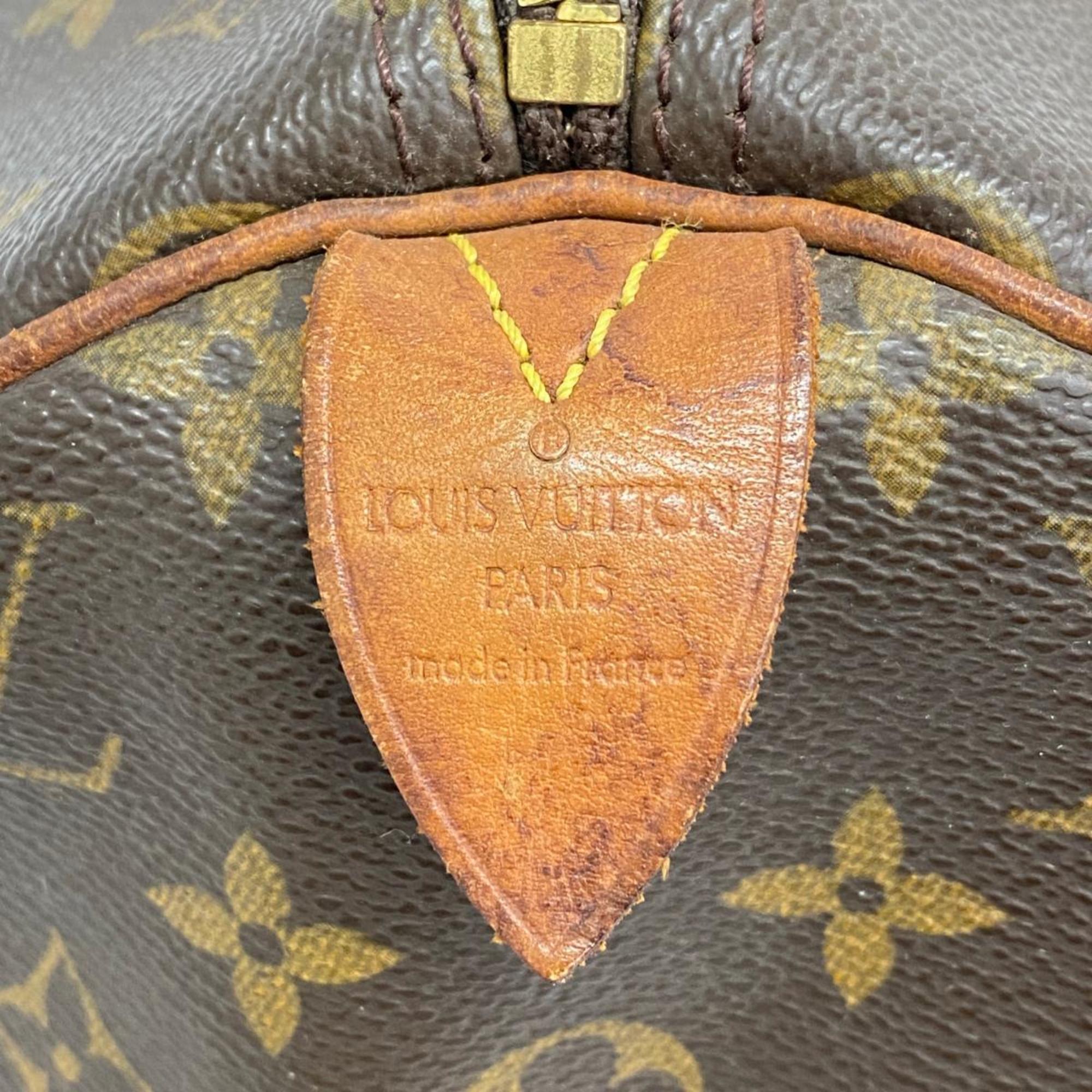 Louis Vuitton Handbag Monogram Speedy 30 M41108 Brown Ladies