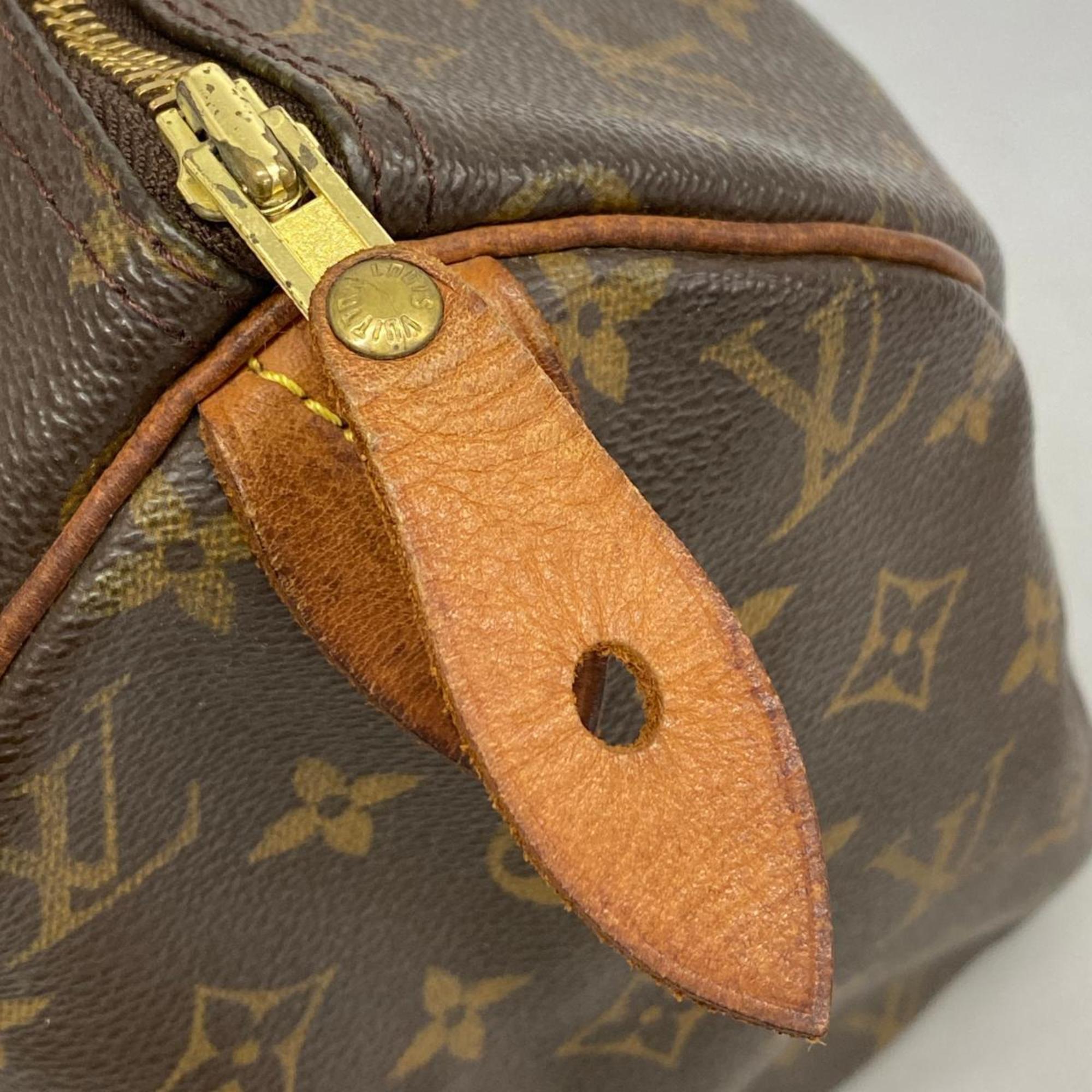 Louis Vuitton Handbag Monogram Speedy 30 M41108 Brown Ladies