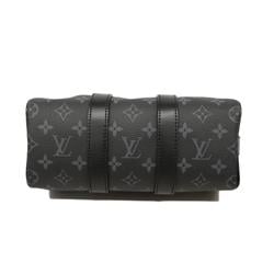 Louis Vuitton Shoulder Bag Monogram Eclipse Keepall Bandouliere 25 M46271 Black Women's