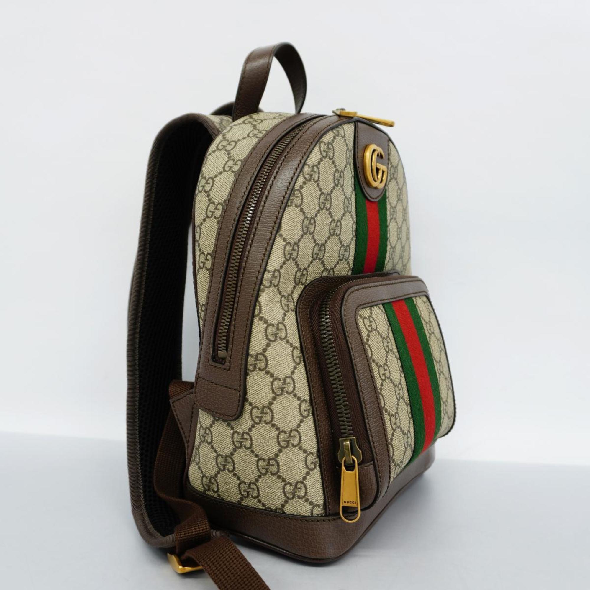 Gucci Backpack Ophidia 547965 Brown Women's