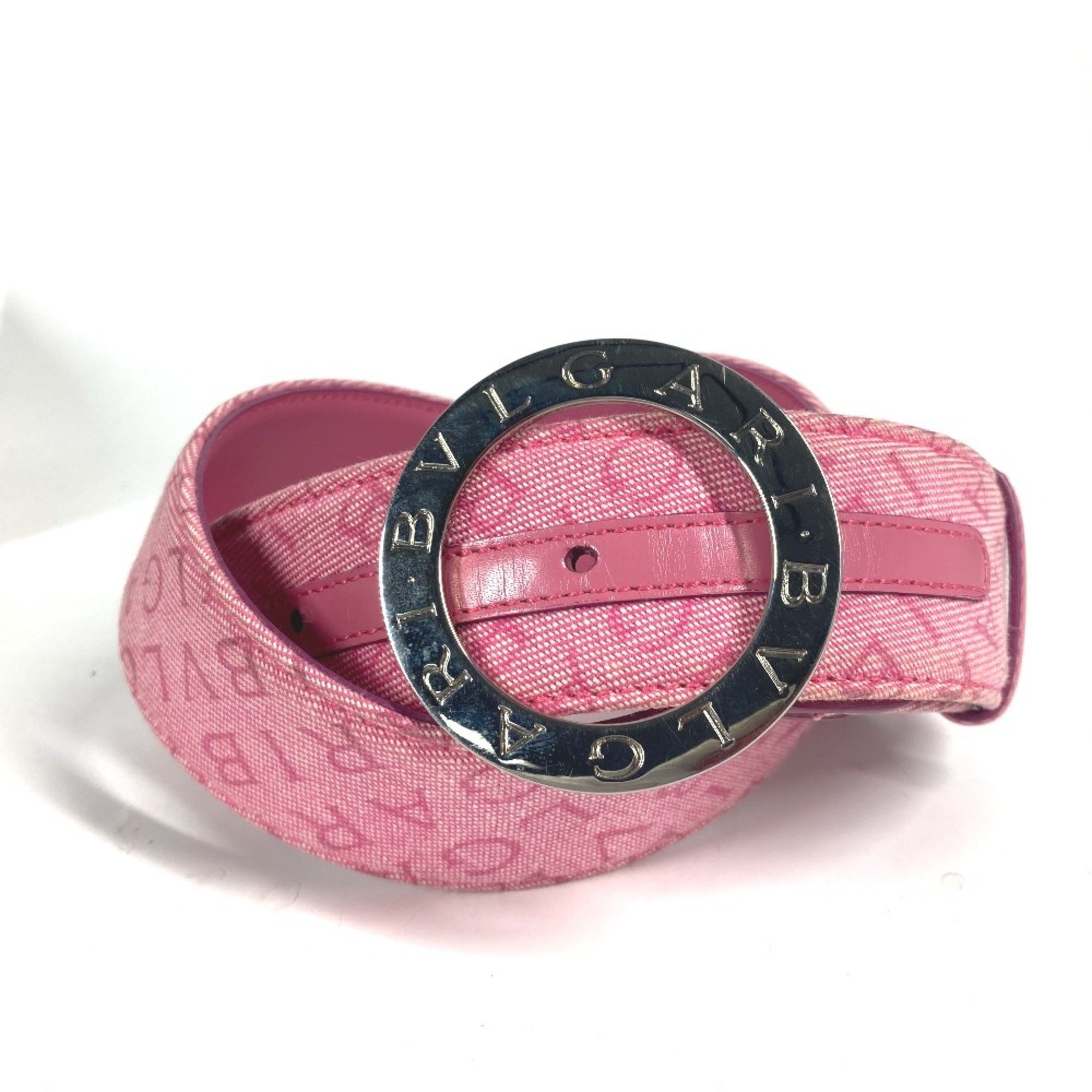 BVLGARI Bvlgari Mania Belt Canvas Women's Pink