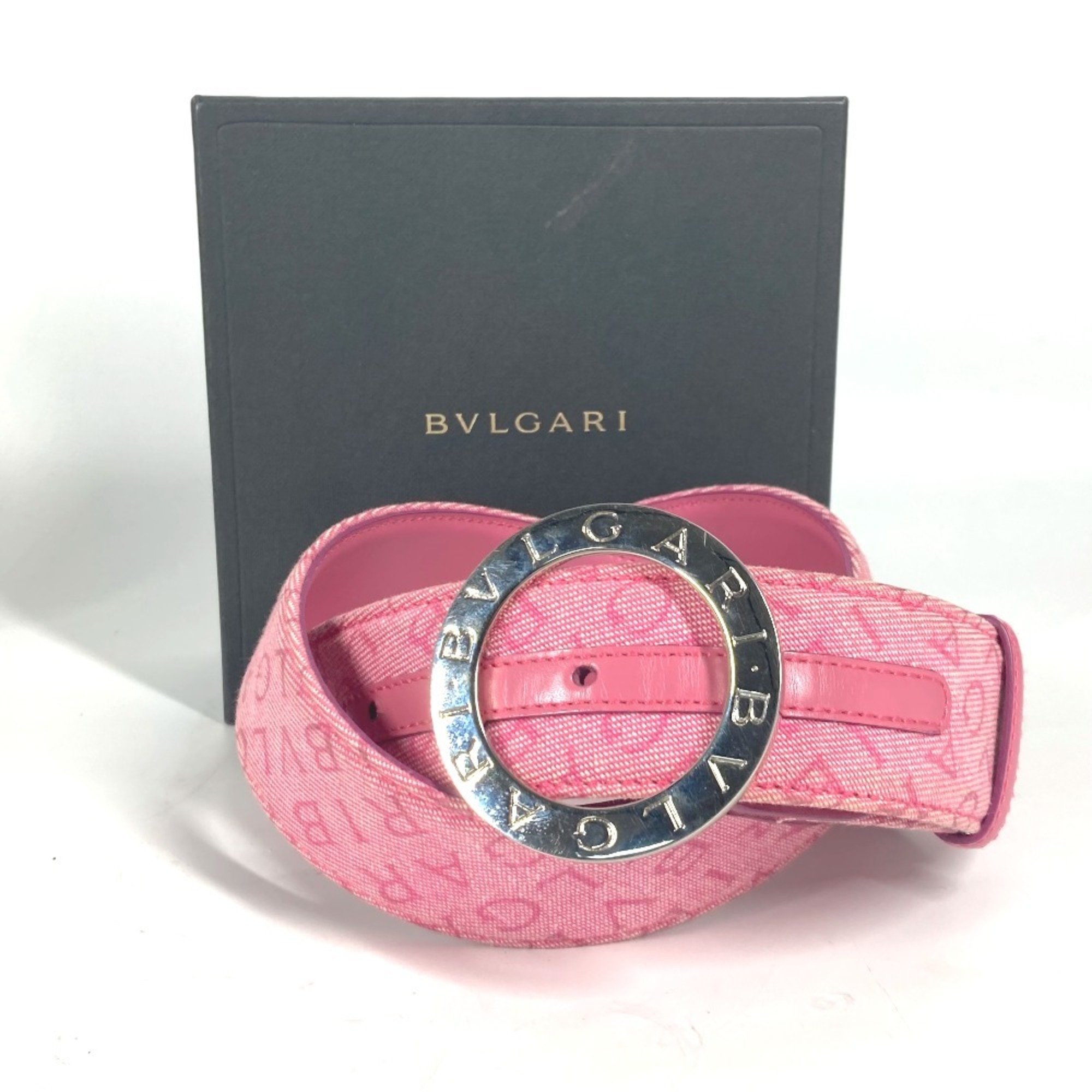 BVLGARI Bvlgari Mania Belt Canvas Women's Pink