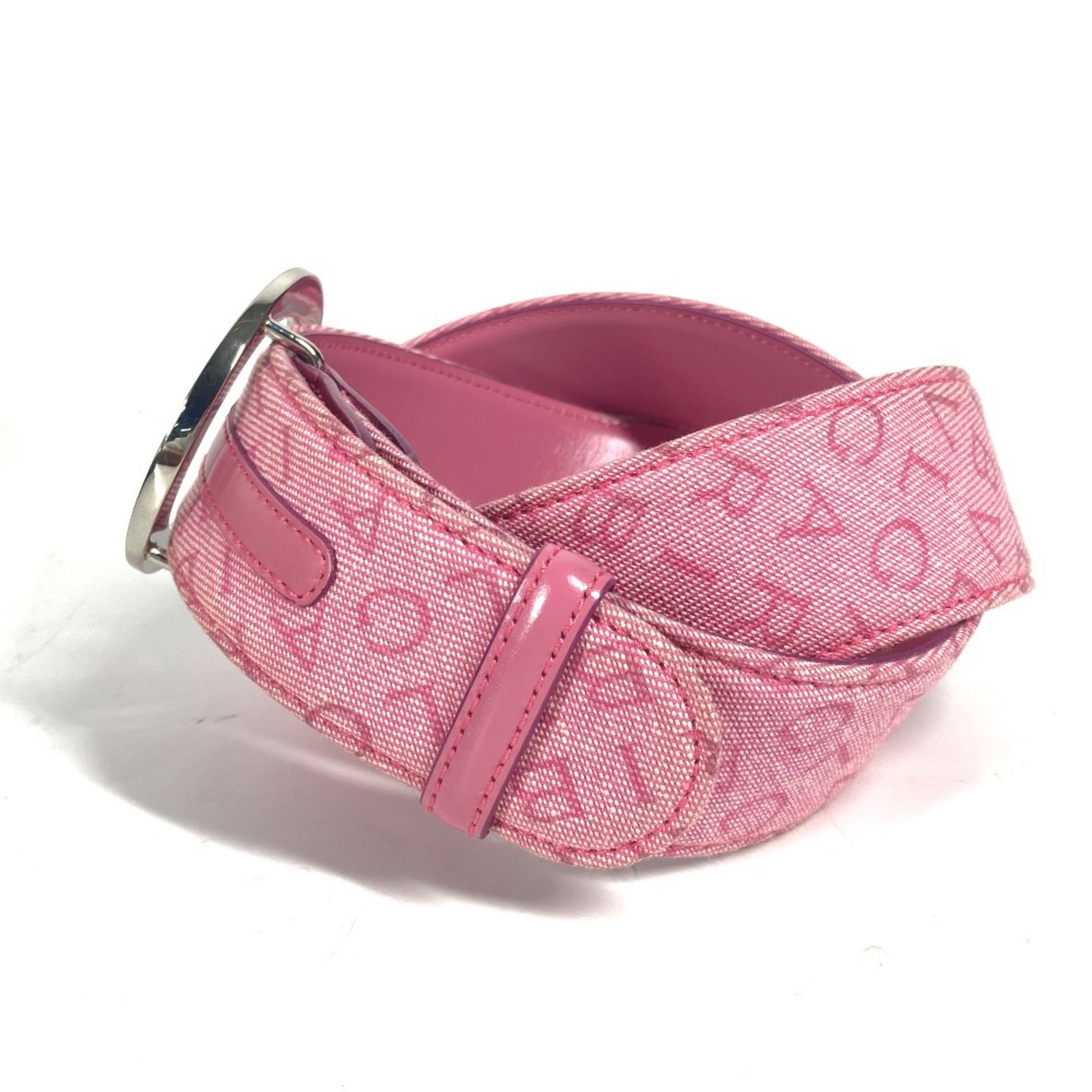 BVLGARI Bvlgari Mania Belt Canvas Women's Pink