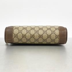 Gucci Clutch Bag GG Supreme Old 014 115 0094 Brown Women's