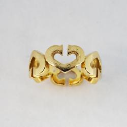 Cartier C Heart Ring K18YG Yellow Gold Women's