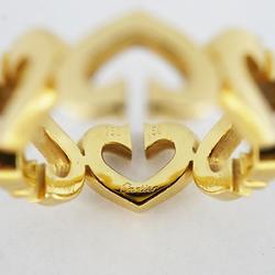 Cartier C Heart Ring K18YG Yellow Gold Women's