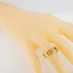 Cartier C Heart Ring K18YG Yellow Gold Women's