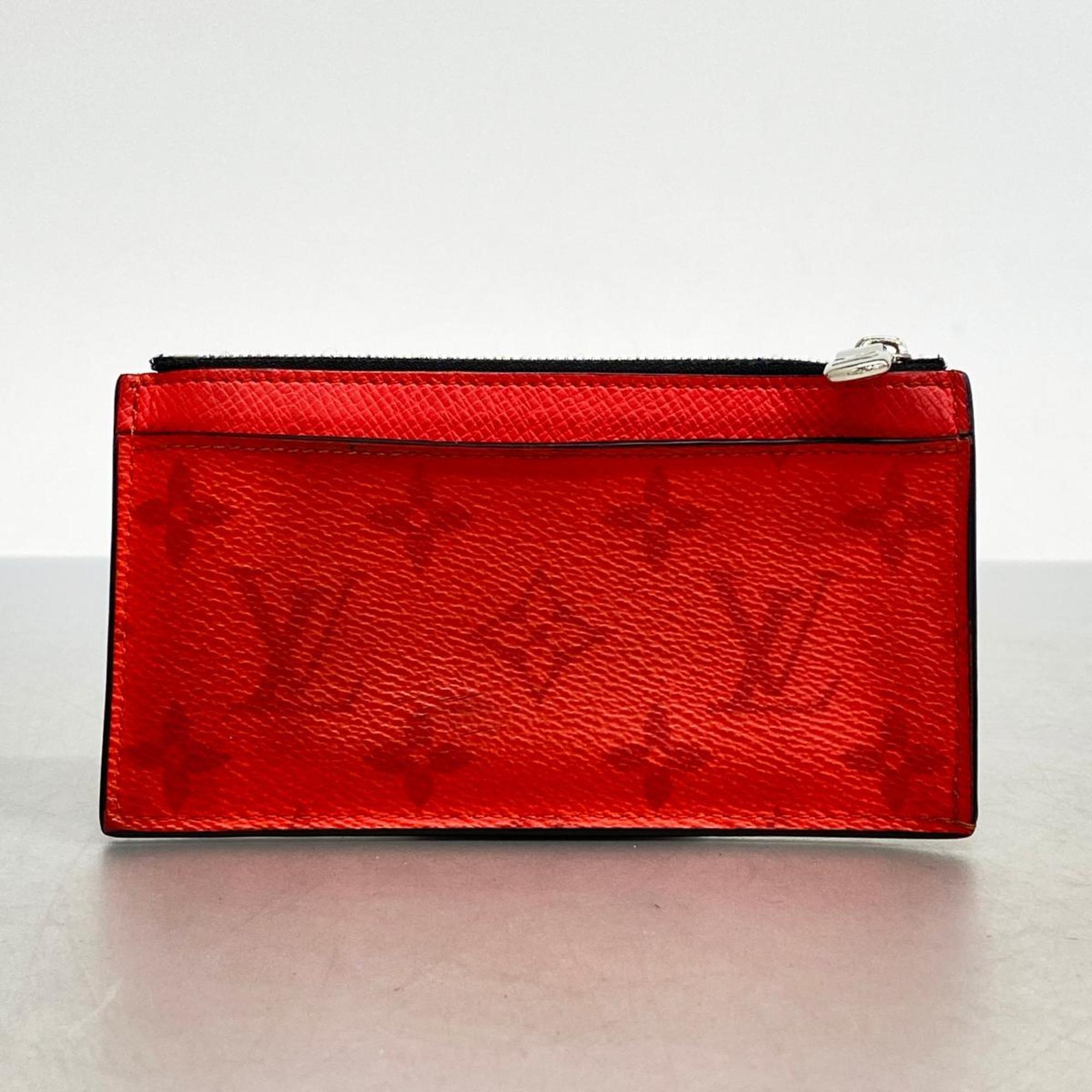 Louis Vuitton Wallet/Coin Case Taigarama Coin Card Holder M30829 Rouge Men's