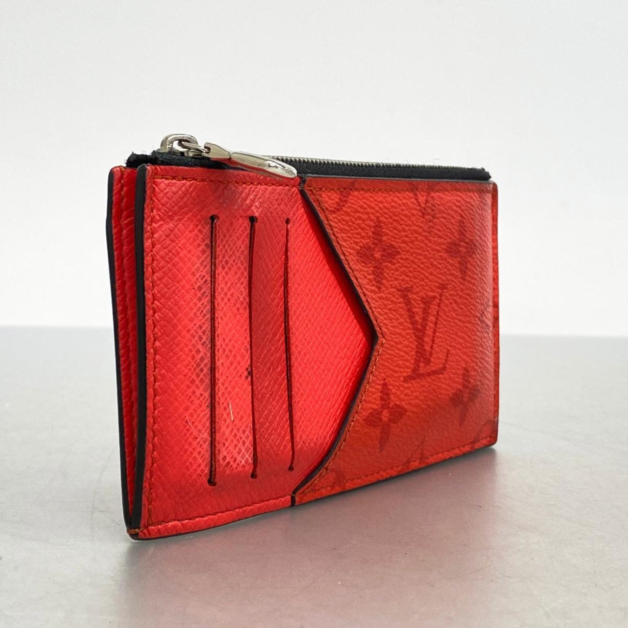 Louis Vuitton Wallet/Coin Case Taigarama Coin Card Holder M30829 Rouge Men's