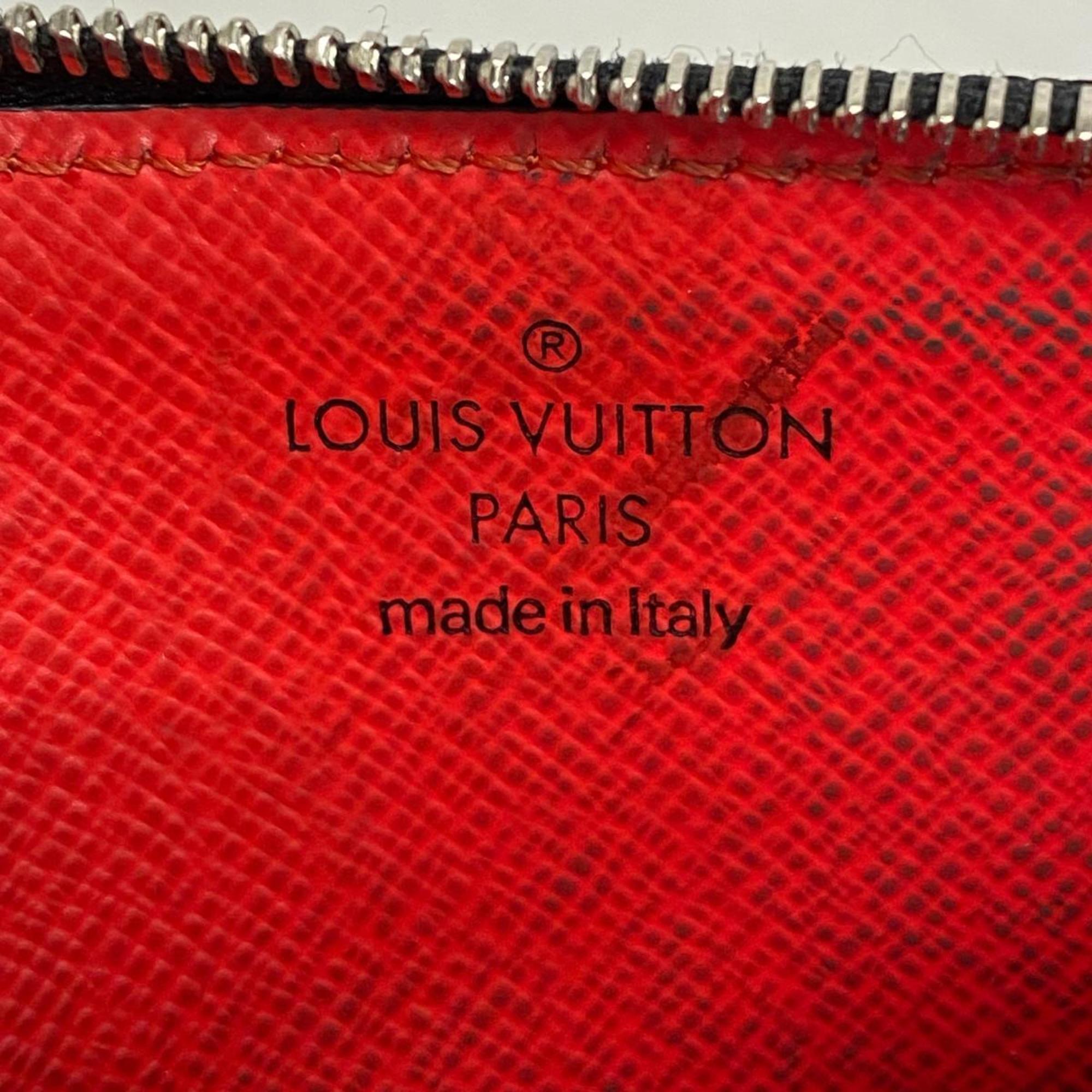 Louis Vuitton Wallet/Coin Case Taigarama Coin Card Holder M30829 Rouge Men's