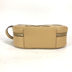 FENDI 8BS058 Pochette Camera Case Small Orlock MINI CAMERA CASE Bag Handbag Shoulder Leather Women's Beige