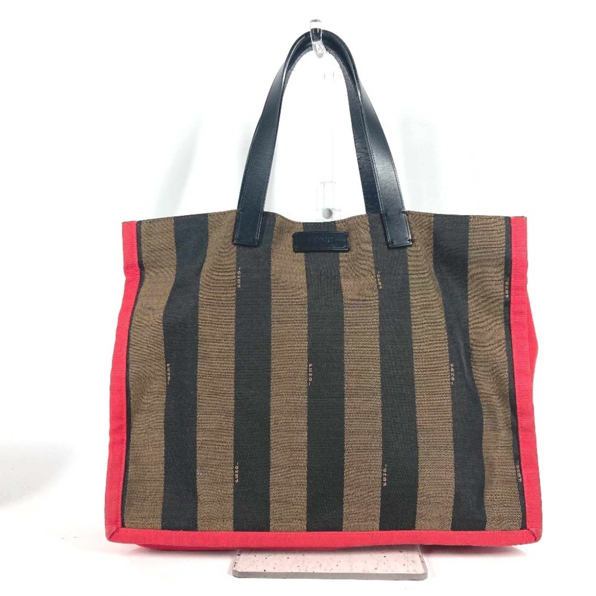 FENDI Shoulder Bag Pecan Tote Canvas Women's Brown