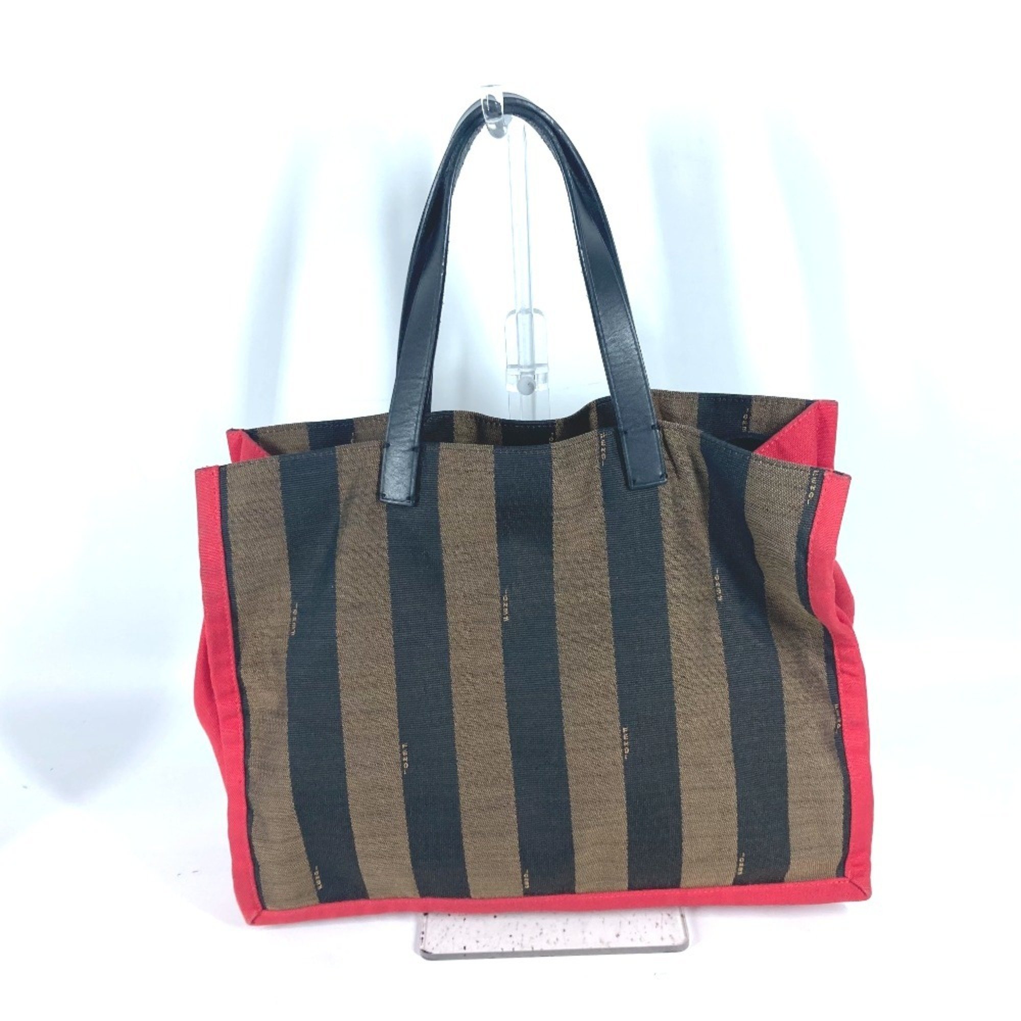 FENDI Shoulder Bag Pecan Tote Canvas Women's Brown