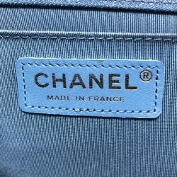 CHANEL Chanel Boy Chain Bag Shoulder Denim Women's Blue