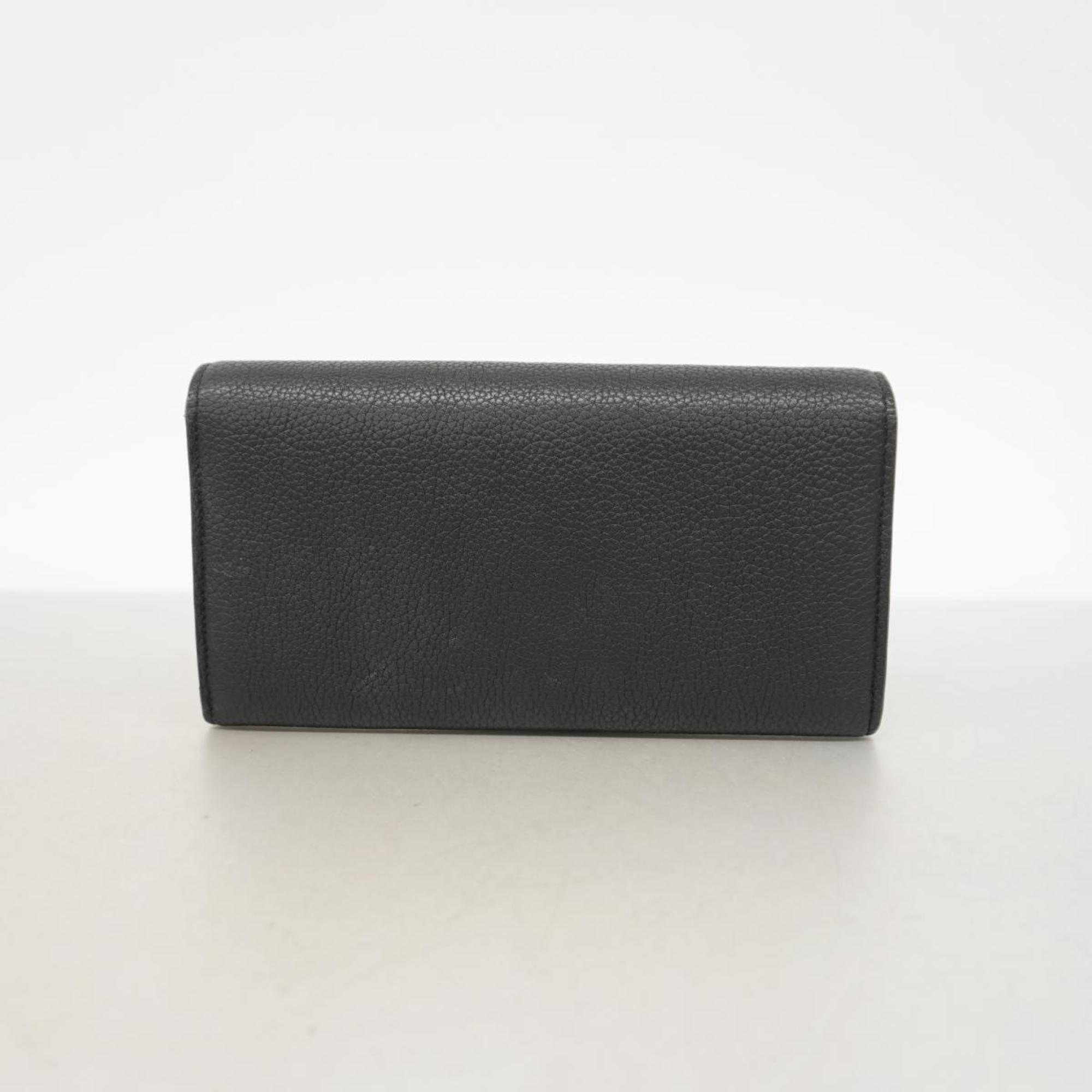 Louis Vuitton Long Wallet Portefeuille Double V M64319 Noir Ladies