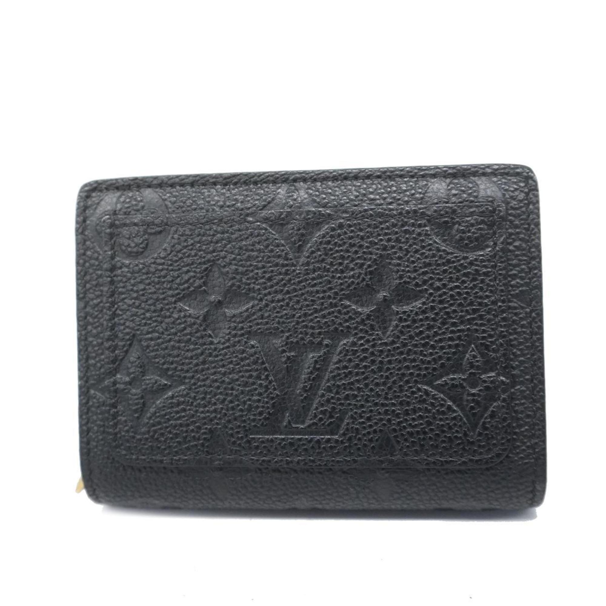 Louis Vuitton Wallet Monogram Empreinte Portefeuille M80151 Noir Ladies