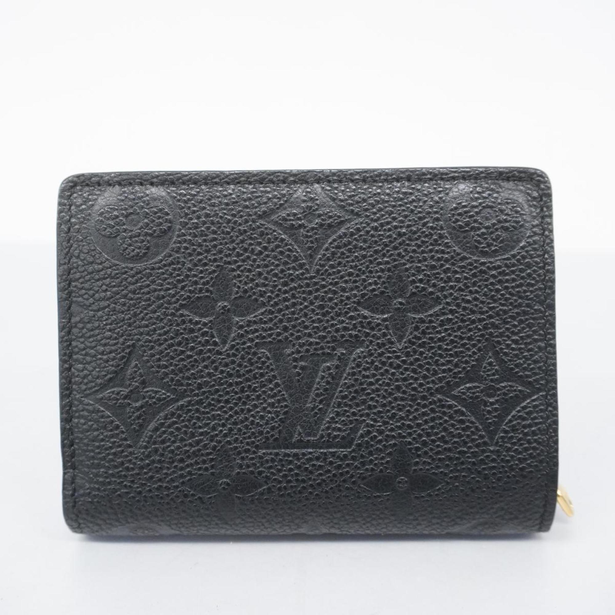 Louis Vuitton Wallet Monogram Empreinte Portefeuille M80151 Noir Ladies