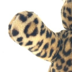 Christian Dior Dior doll bear leopard print teddy stuffed animal cotton kids brown