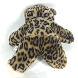 Christian Dior Dior doll bear leopard print teddy stuffed animal cotton kids brown