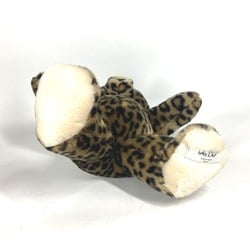 Christian Dior Dior doll bear leopard print teddy stuffed animal cotton kids brown