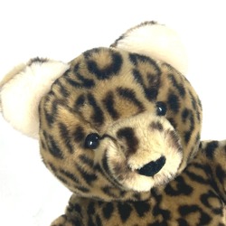 Christian Dior Dior doll bear leopard print teddy stuffed animal cotton kids brown