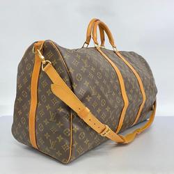 Louis Vuitton Boston Bag Monogram Keepall Bandouliere 60 M41412 Brown Men's Women's