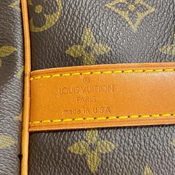 Louis Vuitton Boston Bag Monogram Keepall Bandouliere 60 M41412 Brown Men's Women's