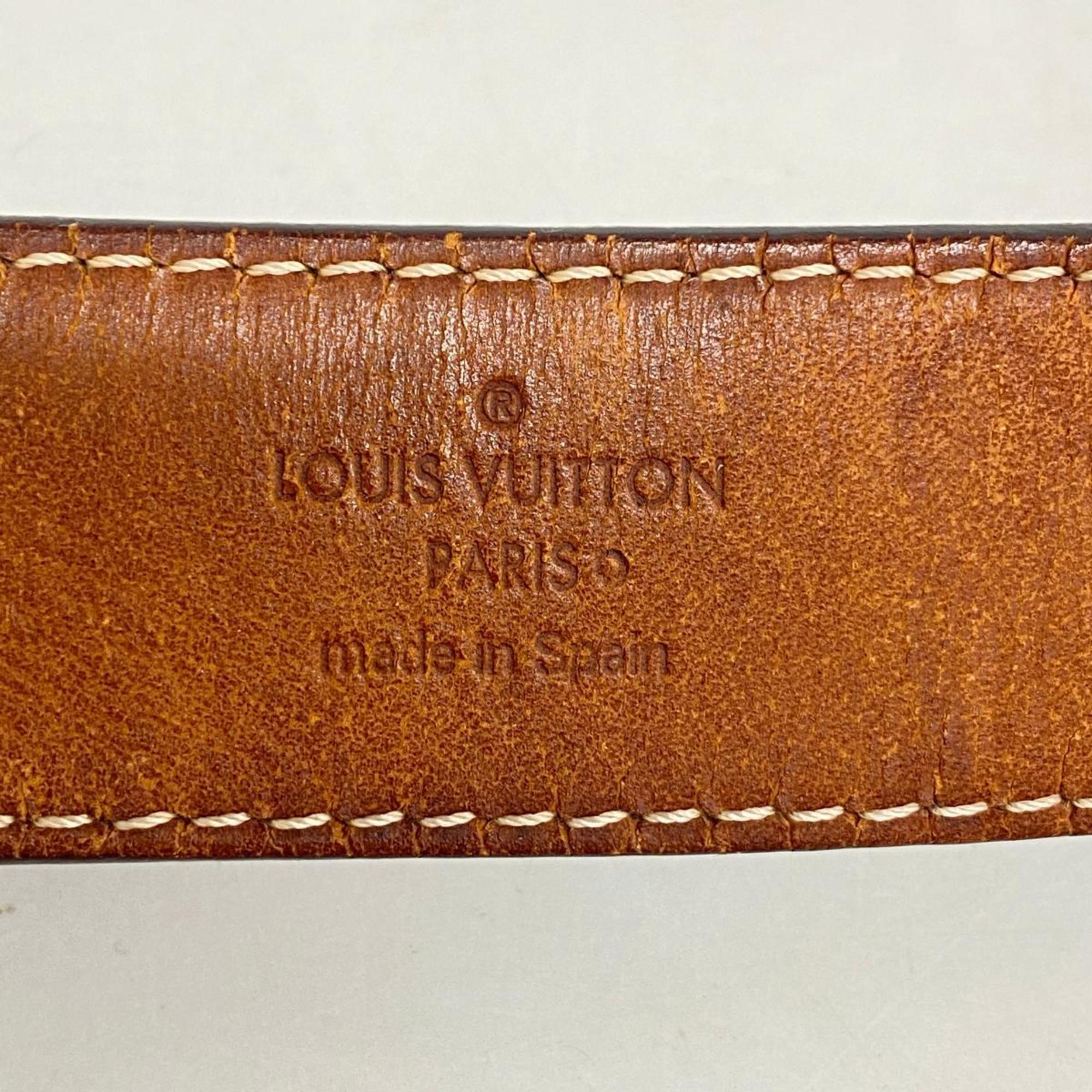 Louis Vuitton Belt Monogram Santur Brown Men's