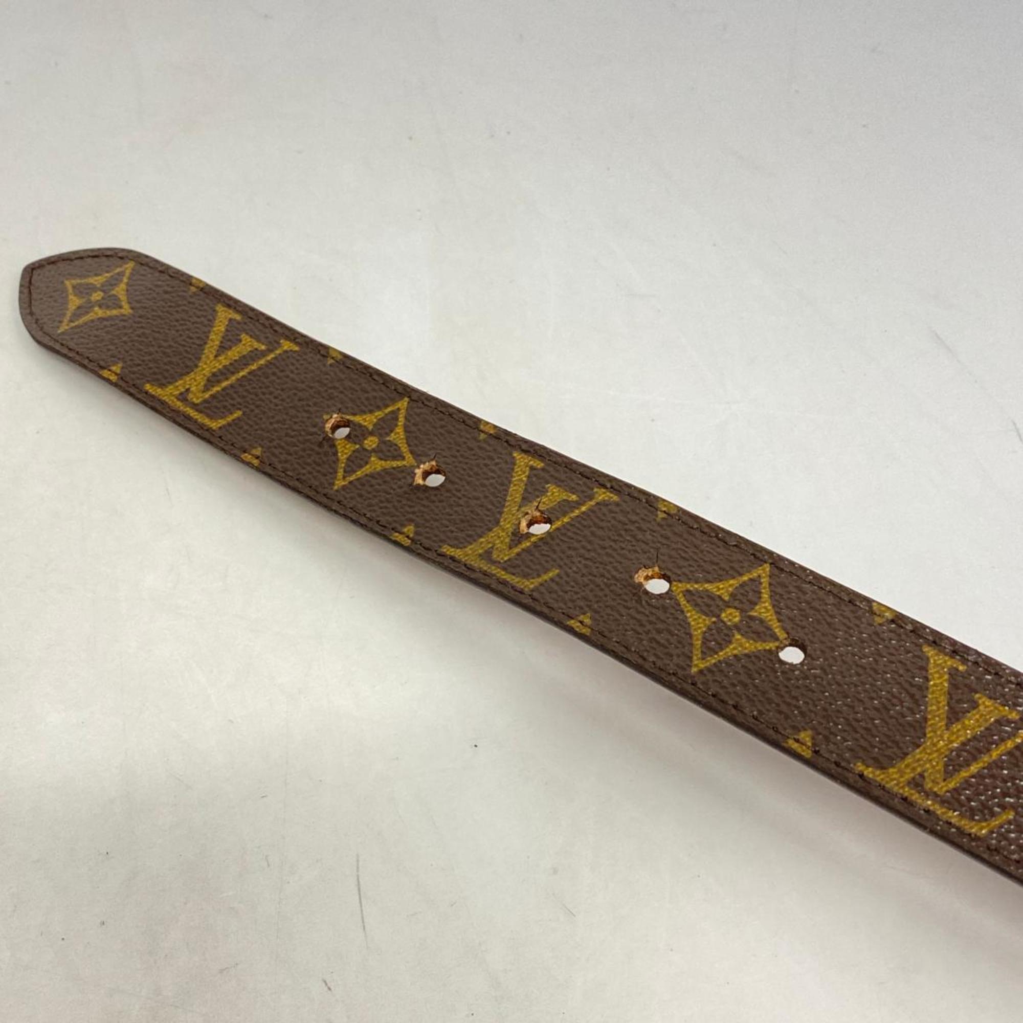 Louis Vuitton Belt Monogram Santur Brown Men's